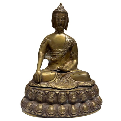 Sino-tibetischer Bronze-Buddha – China mit tibetischem Einfluss, 18.–19. Jahrhundert