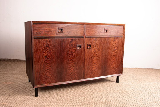 Image 1 of Buffet ou petite enfilade Danoise en Palissandre par Erik Brouer pour Brouer’s Mobelfabrik 1960.