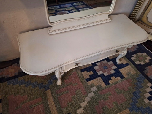Vintage boho staande hal- of kapspiegel, jaren 1970-1980