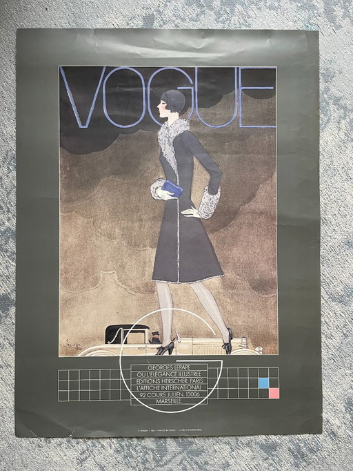 Gerorger Lepape, Ou L'elegance...copyright SPADEM , 1984 Stampato in Francia