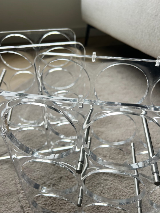 Image 1 of Portabottiglie vintage in acrilico degli anni '70-'80