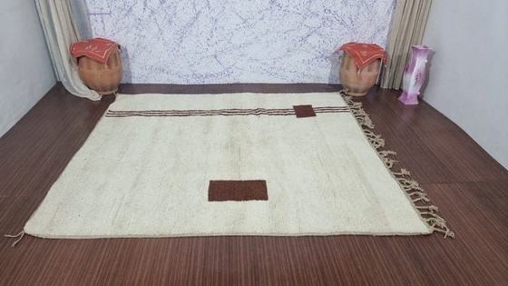Grande tappeto berbero tradizionale fatto a mano misura 3/4 m, Ahrend, Tappeti, Lana, Marrone (foto 7 di 7)