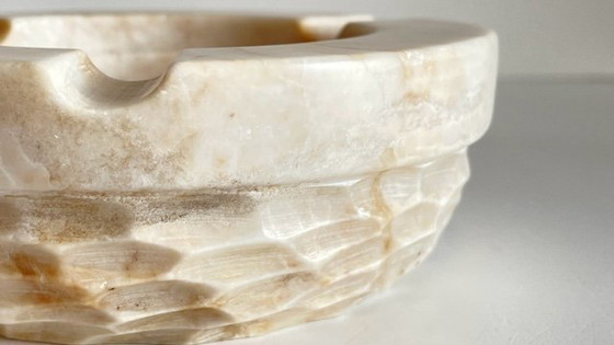 Image 1 of French Brutalist Vintage Marble Ashtray