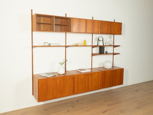 Sistema de pared de los años 60, Kai Kristiansen, FM Møbler, Vintage