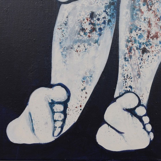 Image 1 of Tableau unique représentant un couple nu, par Francine Govers, Pays-Bas, 1991