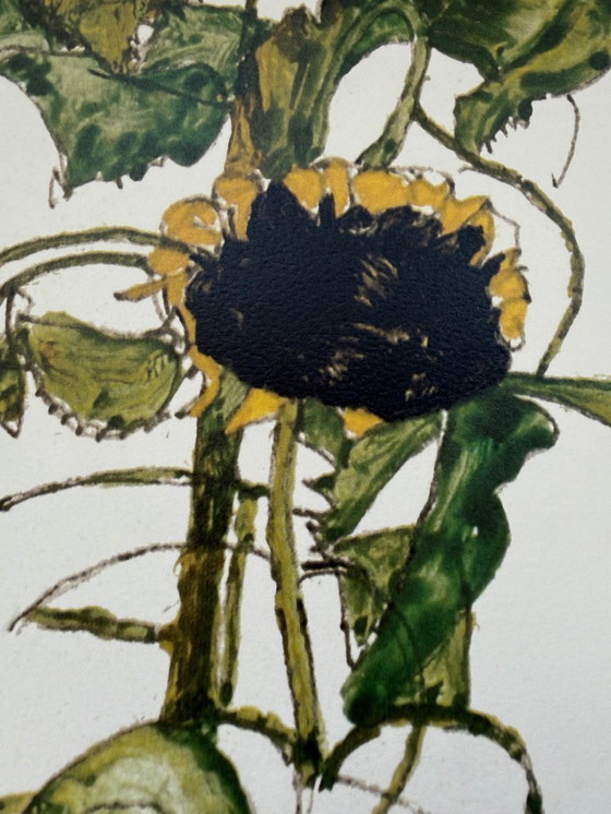 Image 1 of Egon Schiele (1890-1918), Zonnebloemen, 1917, Gedrukt in Italië