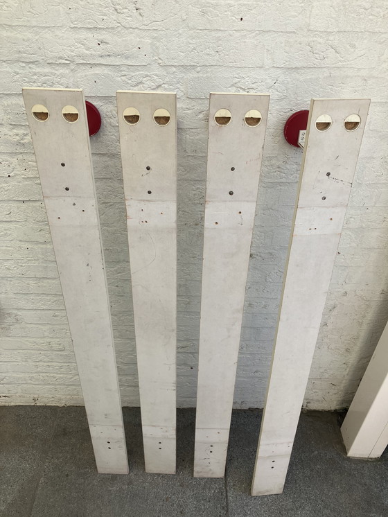 Image 1 of Vintage jaren 70 wandkapstokken 4 stuks. 