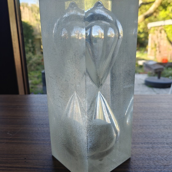 Image 1 of Vintage design solid block hourglass, 70s–80s