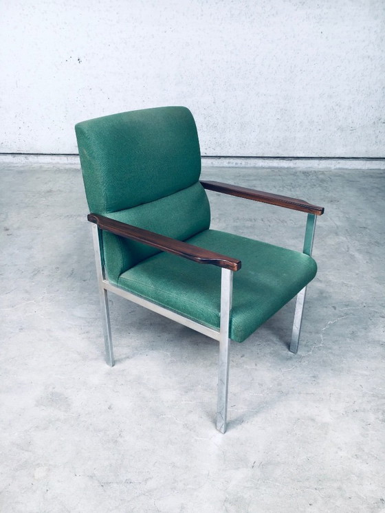 Image 1 of Midcentury Modern Design Pair of Office Arm Chairs by Brune, Germany 1960's