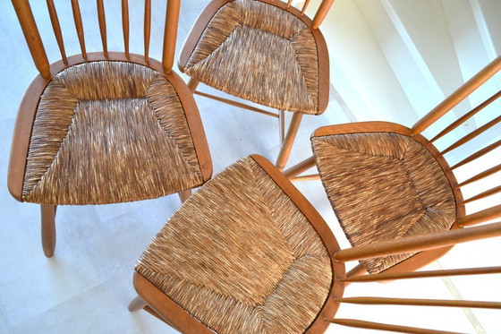 Image 1 of 4 x vintage dining chair Arno Lambrecht