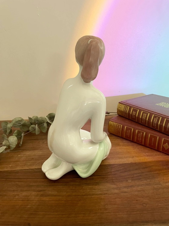 Nude Lady Porcelain Sculpture Aquincum Hungary (photo 2 of 3)