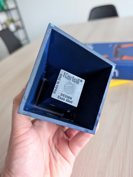 Image 1 of Zeldzame set Clino pennenhouders van Kartell, ontworpen door Enzo Mari.