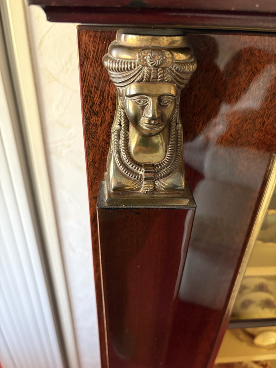 Image 1 of Wunderschönes Mahagoni-Buffet/Vitrinenschrank im Empire-Stil