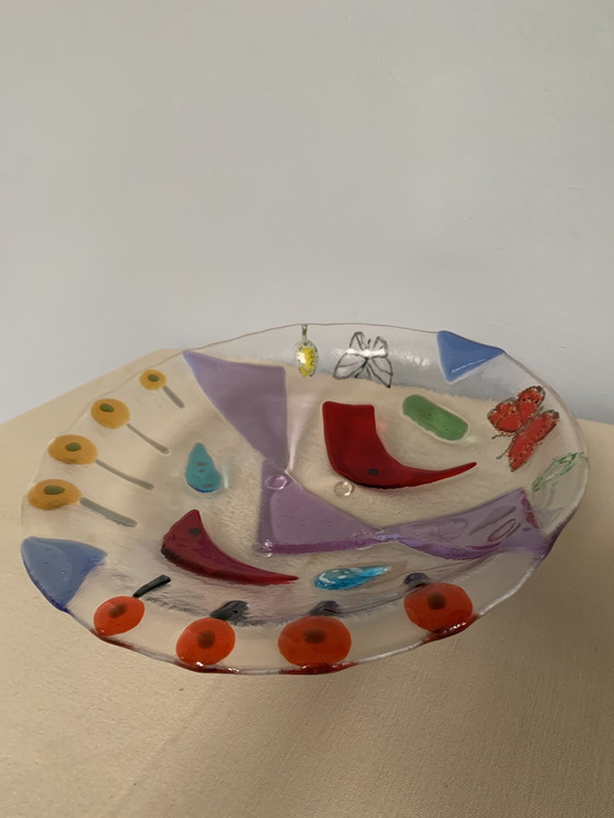 Image 1 of Glass design bowl glass art Greet Soppe Netherlands