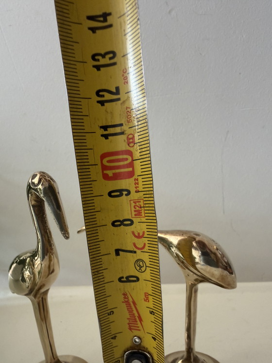 Image 1 of Set di 2 morsetti per uccelli in ottone di dimensioni