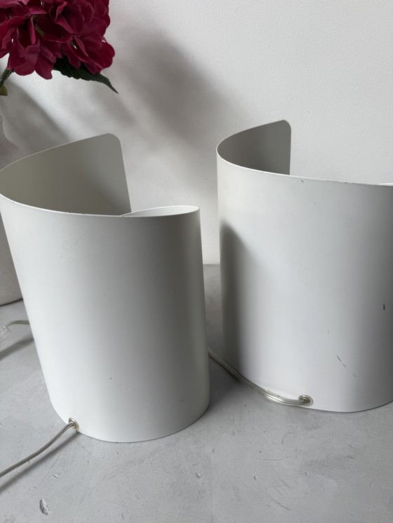 Image 1 of Set of 2 postmodern table lamps by Brilliant Leuchten (model 92760, also known as "Tessa")