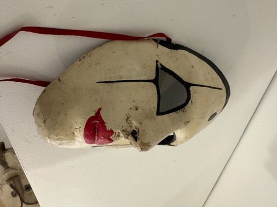 Image 1 of Vintage Pierrot mask - Italian theater / commedia dell'arte style