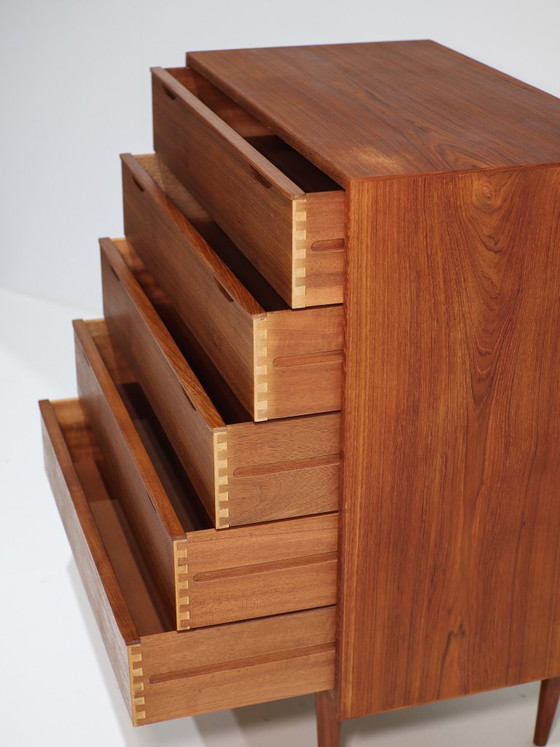 Cassettiera Tallboy Teak Danese Anni '60 Vintage – Cassettiere, Wood (photo 10 of 15)