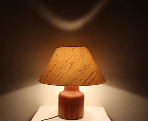 Teak table lamp by Kirk Copenhagen