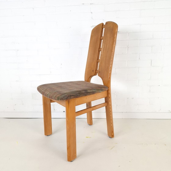 Image 1 of 4x vintage Lübke chairs, brutalist 1970s, mid-century modern design