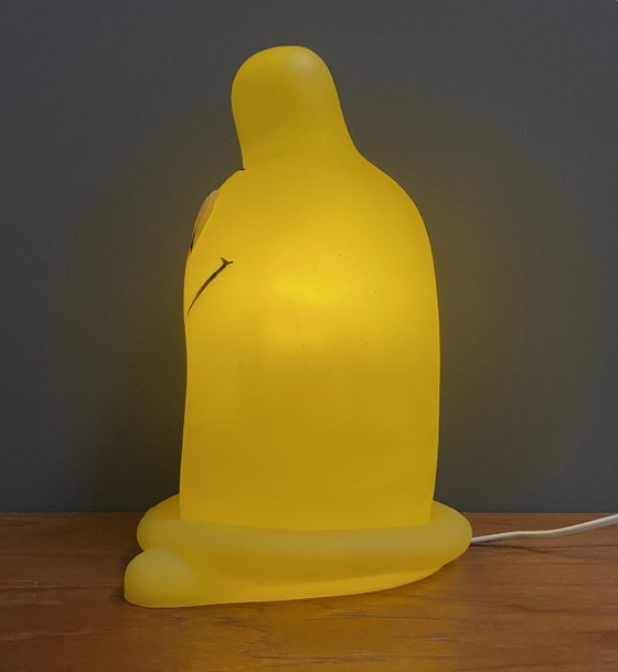 Image 1 of Gele tafellamp van Melek Fecht, model condoom