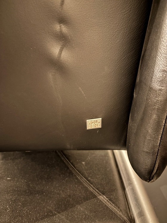 Image 1 of Fauteuil Rolf Benz 6500 vintage en cuir noir, 1 ou 2 pièces