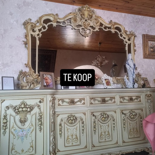 Comedor rococó – eetkamerset, Textile, Wood