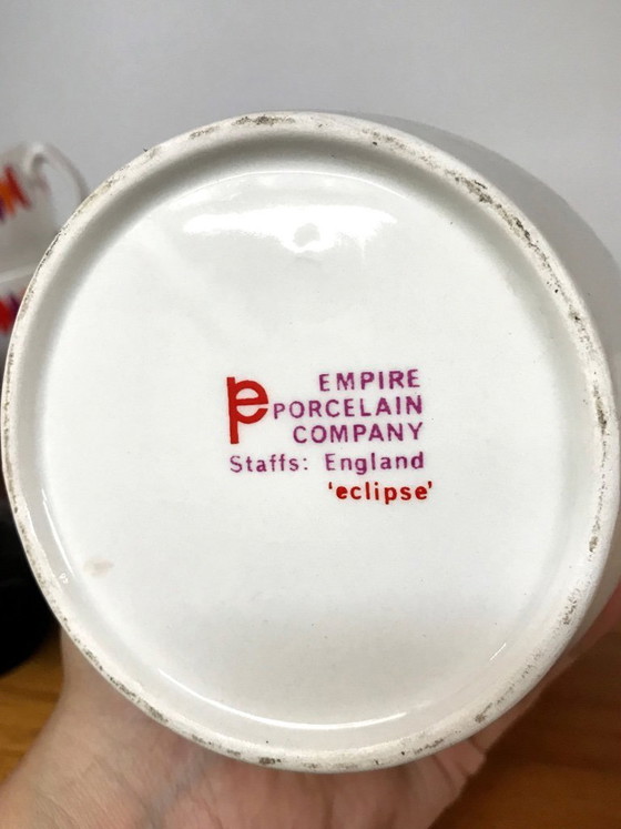 Image 1 of Servizio da caffè vintage "Eclipse" in porcellana stile Impero, anni '60.