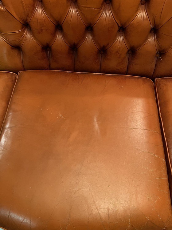Image 1 of Chesterfield barok leder cognac 