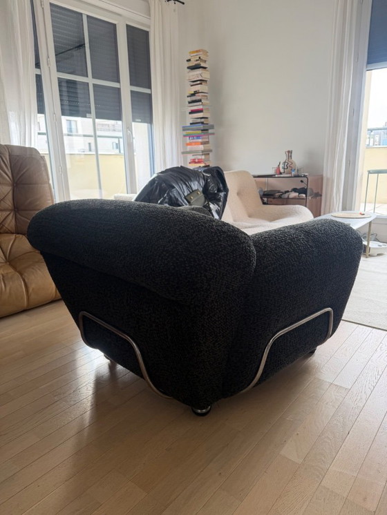 Image 1 of Tubular Italian club chair