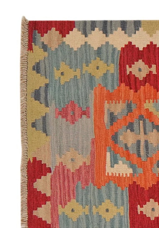 Hand-woven kilim gashgai 287 x 86 cm