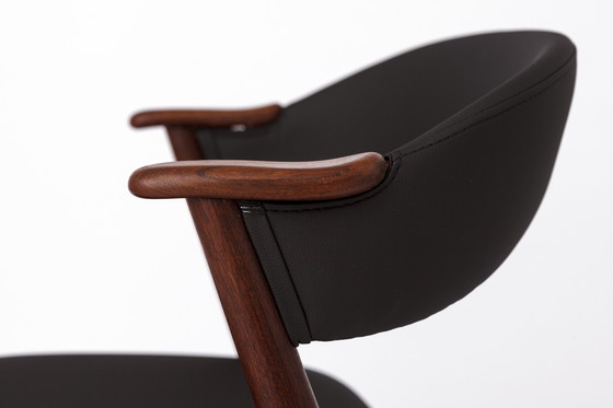 Image 1 of Ensemble de 6 chaises de salle à manger danoises en teck par Korup Stolefabrik - 1960s Mid-Century Modern Design
