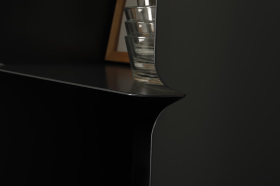 Image 1 of Gray Cabinet 160X40 Cm Design Nendo For Quodes - on legs