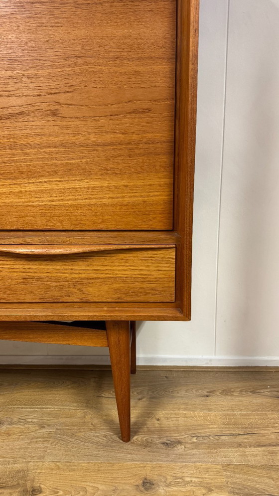 Image 1 of Vintage teak highboard, tall cabinet