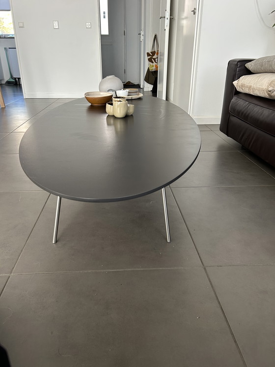 Image 1 of Metaform Ovale Salontafel Keramiek Donkergrijs