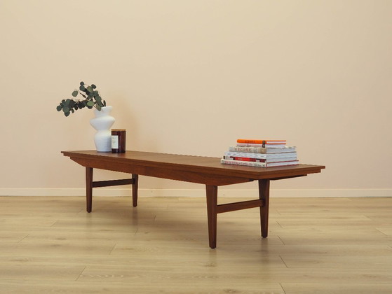 Image 1 of Teak-Lowboard, dänisches Design, 1970er Jahre, hergestellt in Dänemark