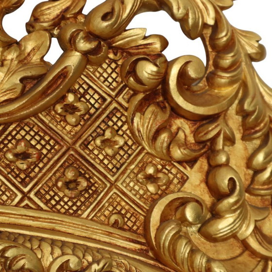 Image 1 of Grote Houten Spiegel Rococo Stijl 124cm