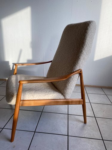 Hartmut Lohmeyer Fauteuil Easy Lounge Chair jaren 50 60 Wilkhahn