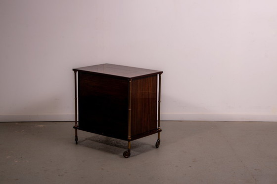 Image 1 of French mid-century bar cabinet. Circa 1970.