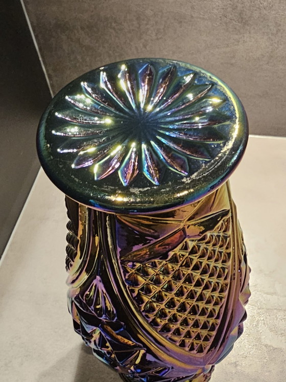 Beautiful Vintage LGW Lead Crystal "Curved Star" Vase – Glass (photo 11 of 12)