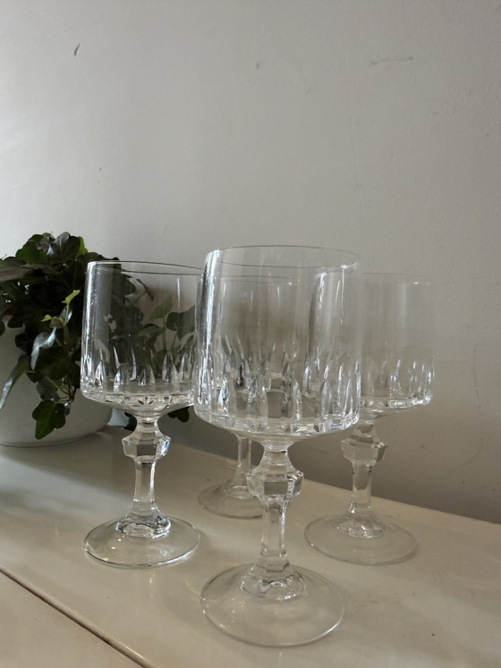 Set of 4 Cristal D’Arque Wine Glasses – Cristal D’argue, Glass & Decanter, Crystal (photo 4 of 5)