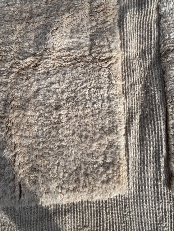 Image 1 of Alfombra marroquí de lana Mrirt (200 x 300 cm) – Alfombra bereber color marfil hecha a mano