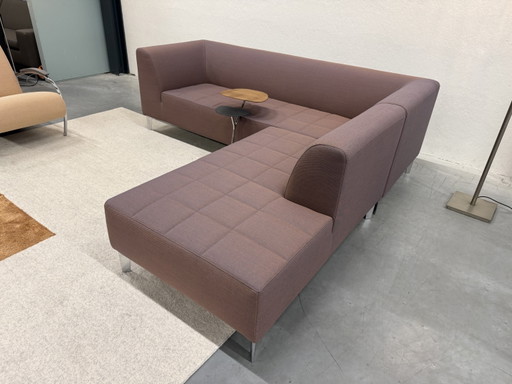 Gelderland 7950 Allure Hoekbank Time stof oranje blauw