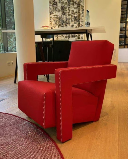 CASSINA 637 Poltrona UTRECHT ( NUOVA) in Lana Kvdrat 13L Rosso
