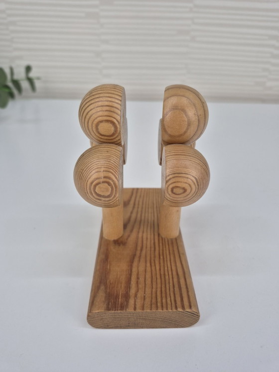 Vintage Aarikka Finland portatovaglioli/organizer per posta., Oggetti decorativi, Legno, Marrone (foto 4 di 5)