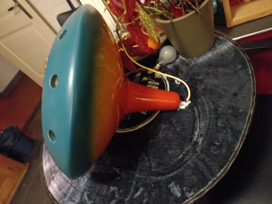 Image 1 of Lampada a sospensione in terracotta vintage danese