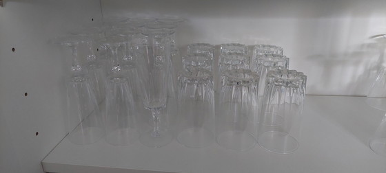 Image 1 of Vintage crystal glass dinnerware