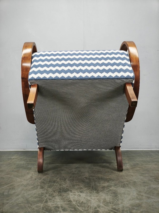 Image 1 of Jindřich Halabala Art Deco Lounge Chair, Tschechoslowakei, 1940er Jahre