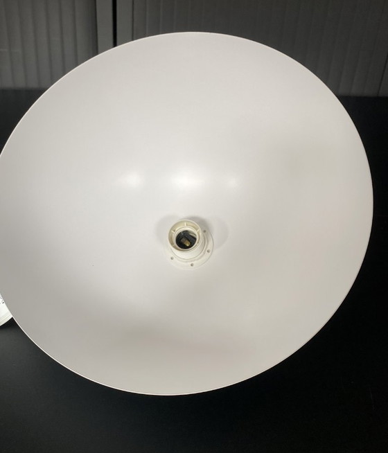 Lampe Suspension Lustre Plafonnier Blanc Industriel E27 – Metal (photo 10 of 14)