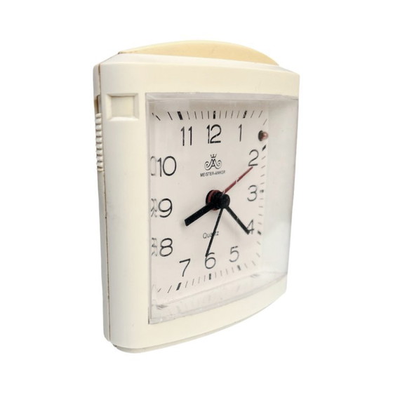 Image 1 of Alarm clock, vintage quartz clock MEISTER ANKER Germany 1980s